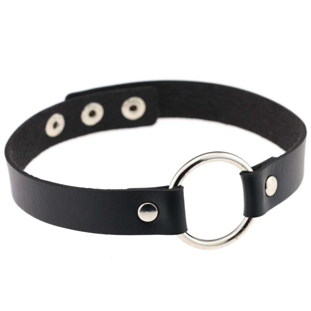 Bullet 69 - Ring Split Choker - Zwart/Zwart